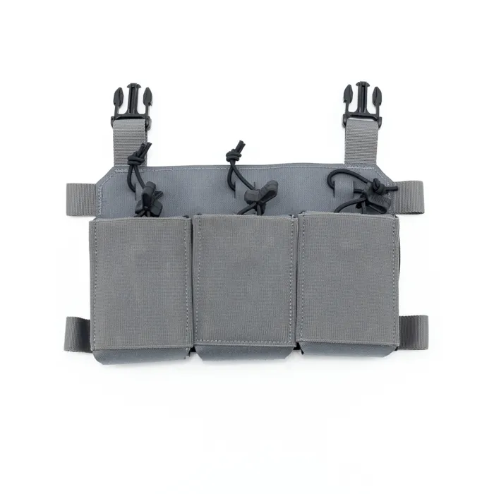 [TPC_TRMP_MP2-2-3-GRY] Thorax Triple Rifle Mag Placard w/ MP2 (Grey) Haley Strategic