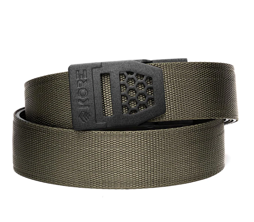 [X6B-TACGRN] Ranger Green Tactical Gun Belt 1.5'' X6 Black Buckle  KORE